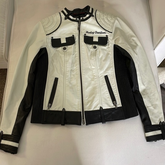 Rare Harley-Davidson Leather Riding Jacket Size Small - Picture 3 of 11